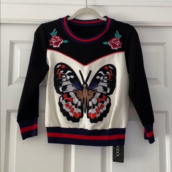 gucci butterfly sweatshirt